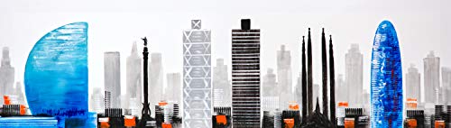 Cuadroexpres: Cuadro Pintado Ciudad de Barcelona