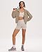 Locachy Women's Lightweight Athletic Workout Hoodie UPF 50+ Sun Protection Long Sleeve Full Zip Running Outdoor Jacket Khaki S