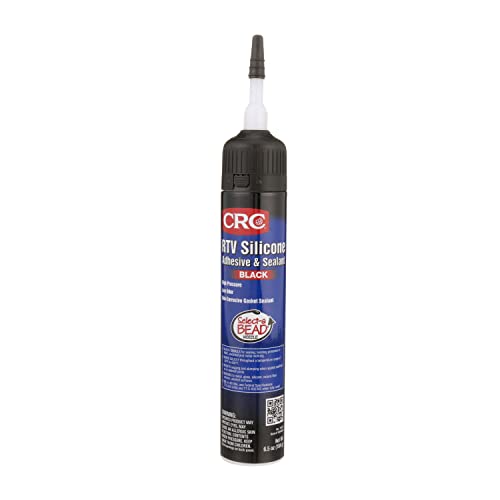 CRC RTV Silicone Sealant 14072 – 6.5 Wt Oz., Black, General Purpose High Pressure Gasket Sealant