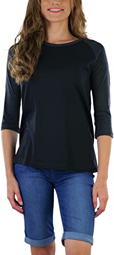 Image of ToBeInStyle Women's Classic Two Color Cotton Baseball T-Shirts