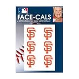 MLB San Francisco Giants Face Tattoos, Team Colors, One Size