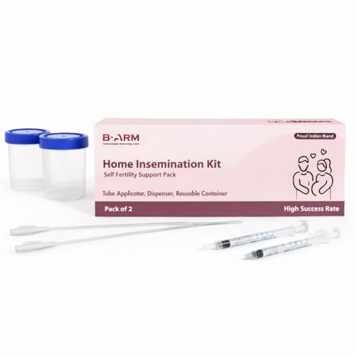 Image of B-Arm Home Insemination Kit- 17cm (Pack of 2) with 2 Tube Applicator, 2 dispensers & 2 Collection Containers| Self Insemination Kit for Women| Get Pregnant with Our IVI Kit| Supports Pregnancy Naturally
