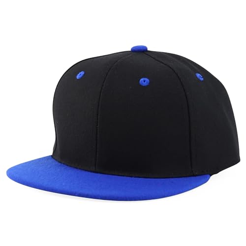 Image of Trendy Apparel Shop Infant to Youth Plain Structured Flatbill Snapback Cap
