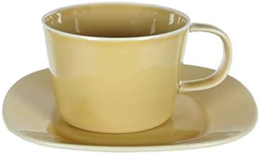 YAMAI Cup_Saucer, Yellow, 8.7 fl oz (220 ml) Prairie 52190319