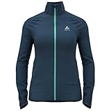 Léger Odlo Veste Zeroweight Warm Hybrid Course, Bleu Sarcelle-Polynya, XL Femme