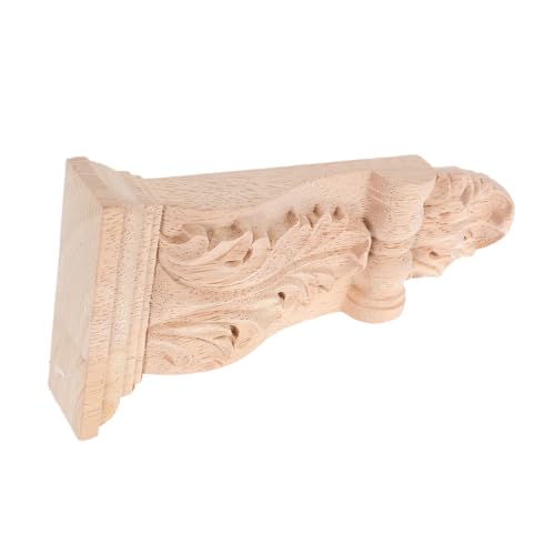 KITANDOVE Capitelli e Mensole in Legno Intagliato Uretano Supporto Mensole Decorative Per La Casa Decorazione Di Mensole Edificio Zoccolo Armadio Ad Angolo Mensole Per La Casa Gesso Di Legno