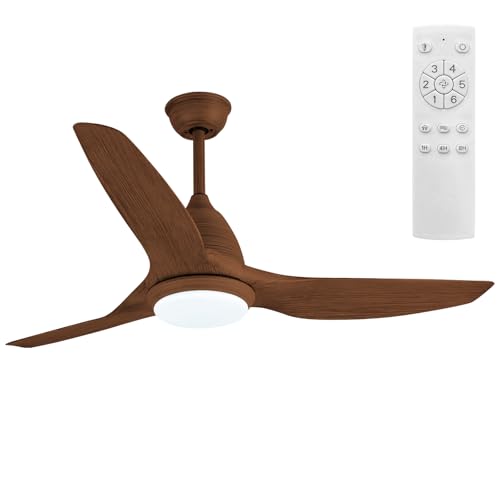 Low Profile 52-Inch Ceiling Fan with Lights and Remote