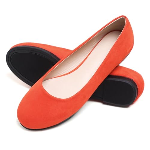 Image of Dear Time Women's Flats Comfortable Slip On Ballet Flats Soft Solid Casual Shoes