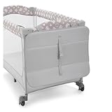 hauck Kinderreisebett Sleep N Play Center mit Neugeboreneneinhang, Wickelauflage, Tragetasche, Rollen, Schlupf, Klein Zusammenklappbar, Baby Reisebett Kleinkind ab Geburt bis 15 kg (Teddy Grey)