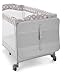 hauck Kinderreisebett Sleep N Play Center mit Neugeboreneneinhang, Wickelauflage, Tragetasche, Rollen, Schlupf, Klein Zusammenklappbar, Baby Reisebett Kleinkind ab Geburt bis 15 kg (Teddy Grey)