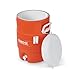 Igloo 5 Gallon Portable Sports Cooler Water Beverage Dispenser with Flat Seat Lid, Insulated Beverage Dispenser, Orange/White