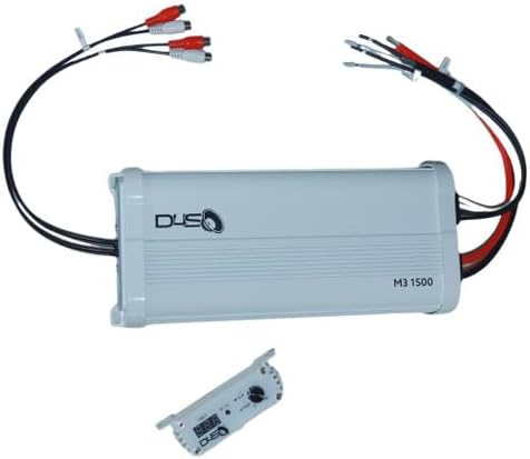 Down4Sound M3-1500 Marine 1500W RMS Monoblock Amplifier White Gloss Water Resistant
