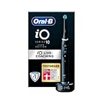 Oral-B iO Series 10 Luxe Edition Electric Toothbrush, Magnetic Technology, 7 Cleaning Modes for Dental Care, iOSense, Colour Display, Charging Travel Case, Designed by Braun, Black