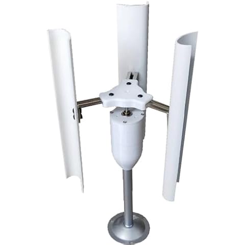 DRTONK 12V Three-Phase Wind Turbine Model, Wind Turbine, Vertical axis Wind Turbine, 3 Blade Charger Windmill Power Teaching Mode, for Decoration, Experiment Cover