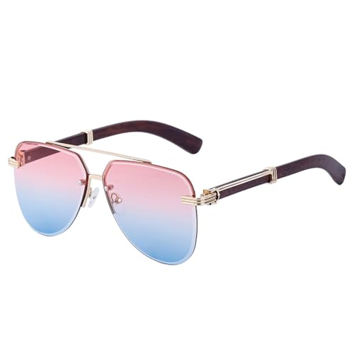 OWOISS-Oval Rimless Sunglasses Men Women Vintage Frameless Sun Glasses For Male Eyewear Shades UV400