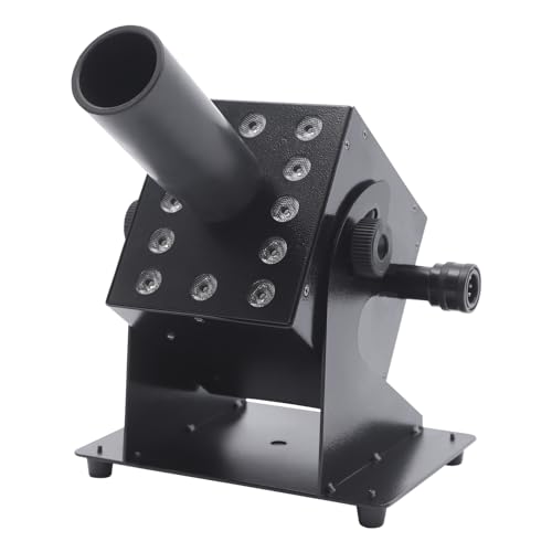 Smoke Machine, Fog Machine with 13 LED Beads, 260W Stage Smoke Machine Small Portable, 19.69-26.25ft Spray Height, Adjustable Angle, for Wedding, Halloween, Party and Stage Effect