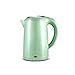 Bouilloire électrique Mise Hors Tension Automatique Grande capacité 1500W Isolation Anti-brûlure intégrée en Acier Inoxydable 1.5L Vert