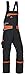 Produktbild PKA Herren Latzhose Threeline Deluxe mit leistungsstarkem Cordura Besatz(Schwarz/Orange, 46)