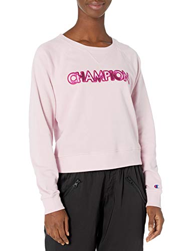 Champion Women's Hawaii Story Crop Top Swimsuit Set, Hush Pink, SM