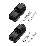 Be In Your Mind 2 Stücke 2Pin Auto Temperatur Sensor Connecter mit 4 Terminals Reparatur Kit 211PC022S0149