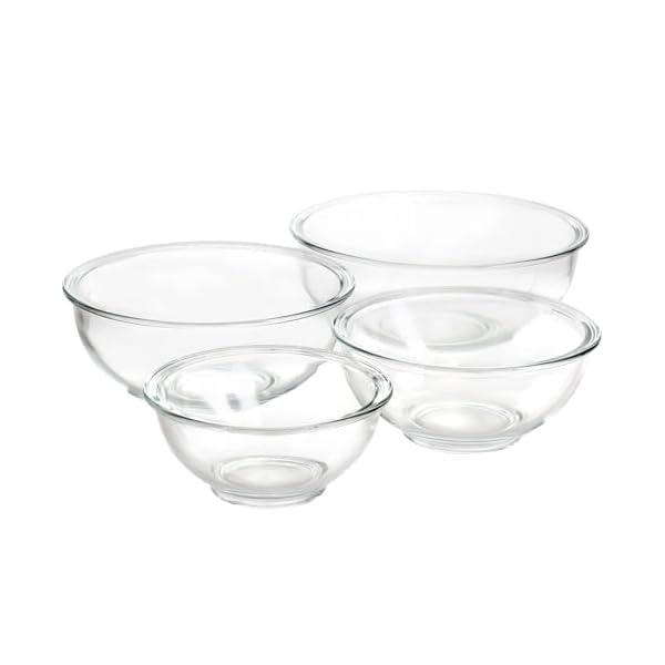 Martha stewart glass nesting bowl set 4 piece  urban country home decor