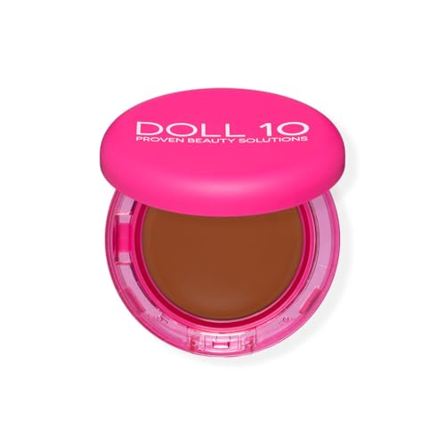 Doll 10 Peptide Bounce Balm Foundation™ – Hydrating, Age-Defying Foundation for Older Women, All Skin Types – Vegan, Clean, Natural, Medium Buildable Coverage, Blurs Fine Lines - [Deep/Rich]