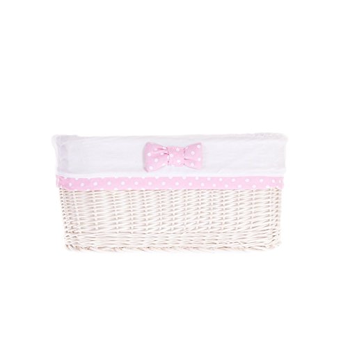 Panier en osier blanc e-wicker24 coffret de rangement artisanal - 4