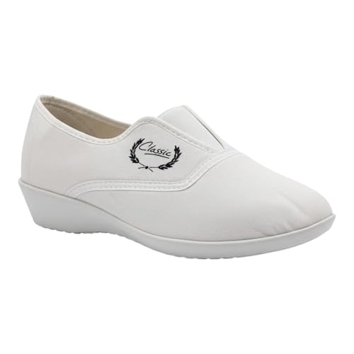 Chaussures d'été en toile femme avec compensé pour vos promenades en ville et journées plage