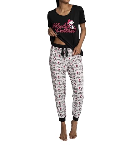 Peanuts Women's Ss Tee and Jogger 2pc Set3