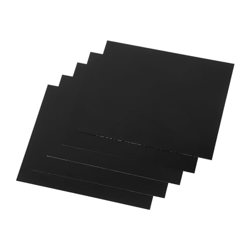 Sign Plates Black 5pcs Anodized Aluminum for Engraving
