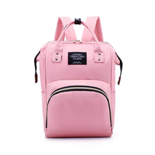 Bolsa Maternidade Térmica Para Mamadeira Mochila Mamãe Bebê (ROSA)