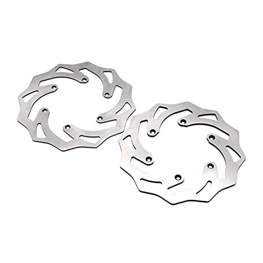 Qunhaha 250 / 245mm främre bakre bromsskivor Rotorer passar för Yamaha 125 250 WR YZ WRF 426 2002 YZ 250 F 2002-2007 YZ 250 FX YZ 450 F YZF 426 2002 (Color : Front and Rear)