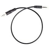 Movo CFP-1 3.5MM TRS TO TRRS ADAPTER - 10' 3.5mm Male to Male Patch for Phone to Microphone - 3.5mm Microphone Adapter for iPhone, Android Adapter - TRRS to TRS Cable 3.5mm Adapter - Best Patch Cables