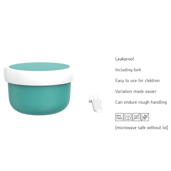 Mepal - Fruitbox Campus - Snack box for kids - Dishwasher and microwave safe - BPA free - 300 ml - Animal Friends - Image 2