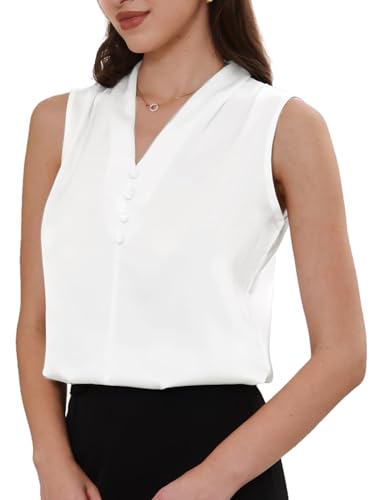 Débardeur en satin fluide Allegra K pour le travail et le quotidien