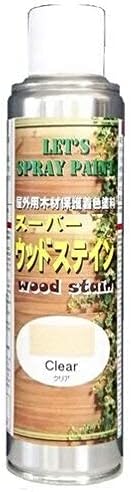 吉田製油所 スーパーウッドステイン スプレー缶 クリア 260ml 木材保護塗料 キシラデコール同等品 スプレー塗料 Amazon