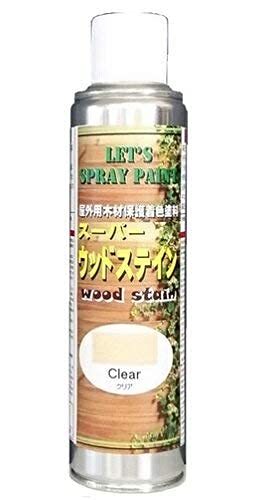吉田製油所 スーパーウッドステイン スプレー缶 クリア 260ml 木材保護塗料 キシラデコール同等品