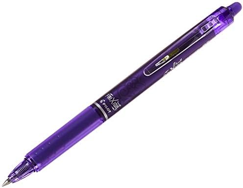 Pilot Blue Frixion Clicker Retractable Fine Rollerball Erasable Pens Pen 0.7mm Nib Tip 0.35mm Line BLRT-FR7 (Pack Of 3)