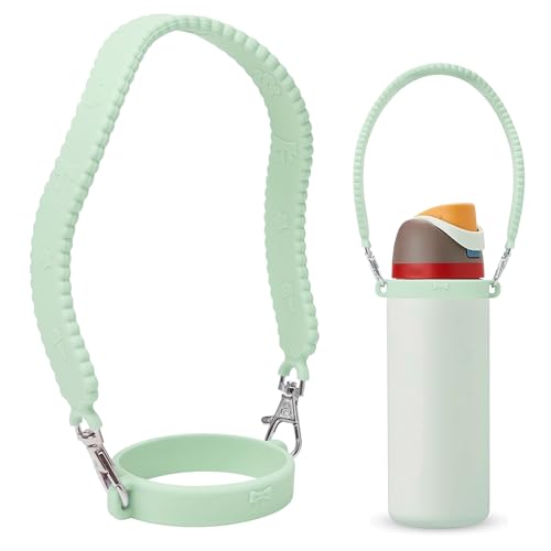 GAISHION �V���R���E�H�[�^�[�{�g���n���h���X�g���b�v Owala�AStanley�p�AStanley 30&40�I���X�^���u���[�J�b�v�AFreeSip�A�c�C�X�g�A�t���b�v�X�e�����X�X�`�[���E�H�[�^�[�{�g���A�N�Z�T���[-���C�g�O���[��