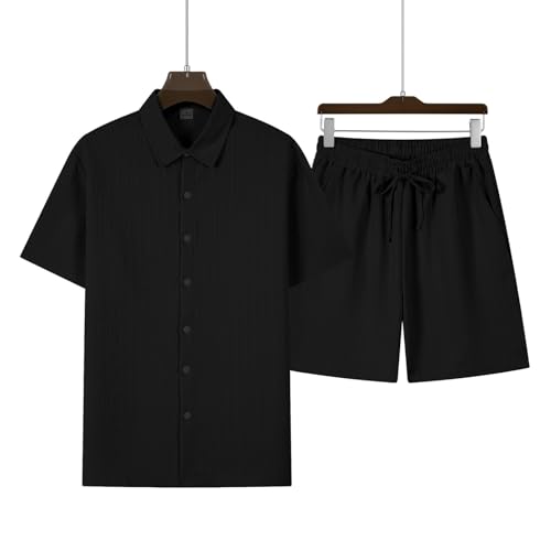 Ensemble homme deux pièces short manches courtes respirant printemps - 4