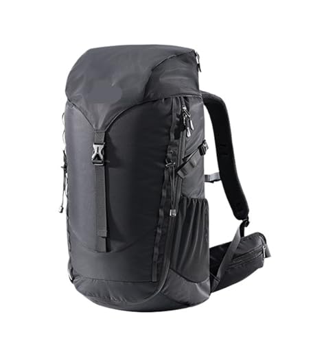 ZLONGBOW Mochila De Senderismo Mochilas de Senderismo, Bolsas de montañismo de 45L for Hombres, Mochila Escolar de Viaje Ligera Impermeable Profesional Mochila Senderismo Impermeable(Black)