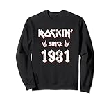 Photo Gallery rockin since 1981 regali per compleanno 41 anni hard rock felpa Photo Gallery rockin since 1981 regali per compleanno 41 anni hard rock felpa