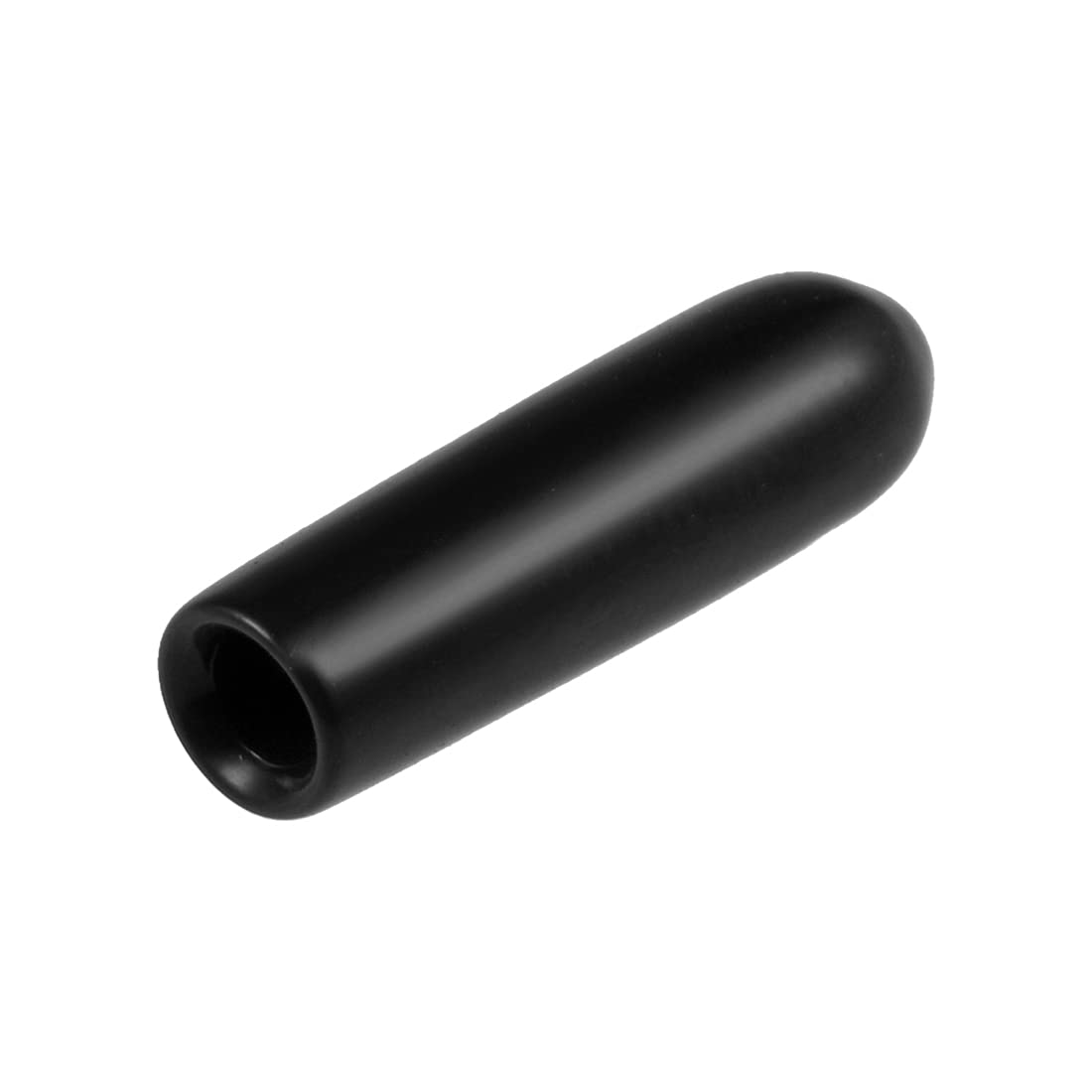 uxcell 200pcs Rubber End Caps 2.5mm ID Vinyl Round End Cap Cover Screw Thread Protectors Black