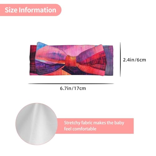linear pulse Baby bow headband (0-6 months) - Universal for newborns to toddlers, a must-have for cute decoration3