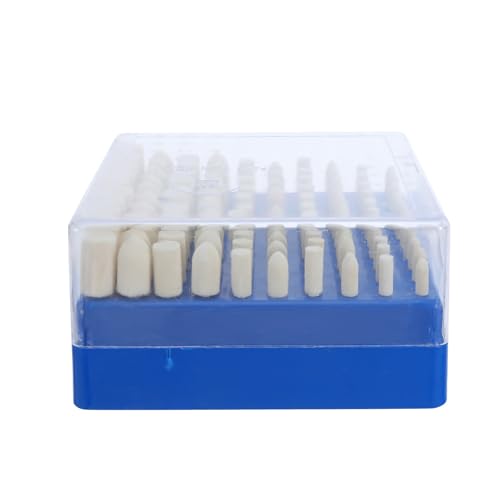 Kit de polissage rotatif en laine TOPBATHY 100pcs avec mandrin 3mm