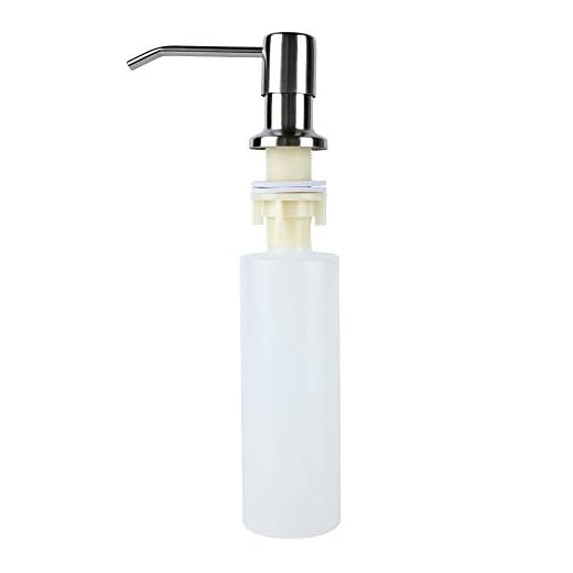 8496 Soap Dispenser, Stainless Steel Pump Head Kitchen Sink Soap Dispenser, 10.14 OZ Capacity