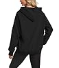 Oyamiki Womens Black Hoodie Oversized Sweatshirt Long Sleeve Plus Size Hoodies Comfy Fleece Hooded Basic Fashion Sweaters XL #2