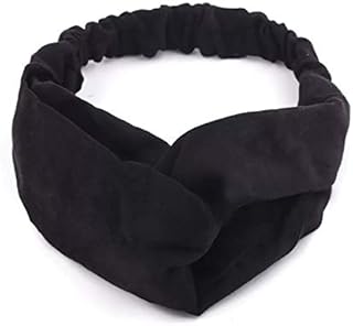 vogue hair accessories Solid Suede Fabric Knot Stretchable Hairband Headband for Women-picture-42