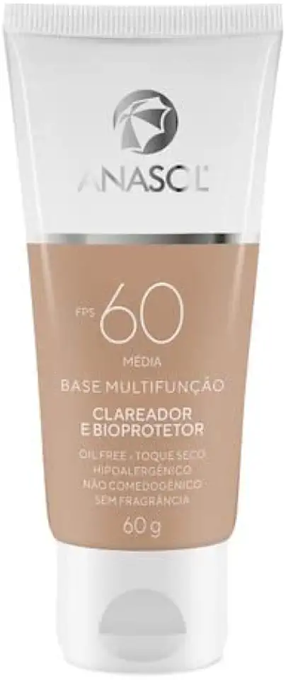 Protetor Facial Anasol Fps60 Multifunção Clareador Cor Média