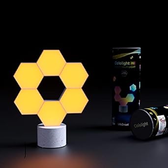 COLOLIGHT Hexagon LED Lights Wall Panels Gaming Lights for Wall/Hex Tiles WiFi Smart LED Light Panels/RGB Gaming Lights with APP Control/Wall Decor Lights Compatible with Alexa,Google Assistant - 6pcs